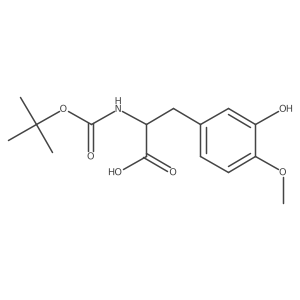 2-{[(Tert-butoxy)carbonyl]amino}-3-(3-hydroxy-4-methoxyphenyl)propanoic acid Structure