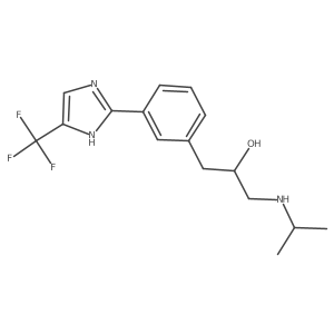 Benzeneethanol,a-[[(1-methylethyl)amino]methyl]-3-[4-(trifluoromethyl)-1h-imidazol-2-yl]- Structure