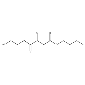 4-Butyl 1-(2-hydroxyethyl) 2-mercaptobutanedioate结构式