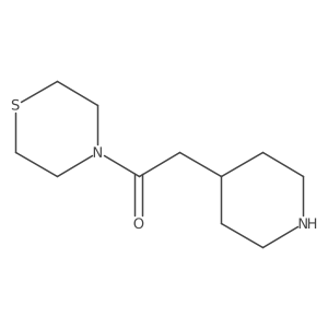 2-(Piperidin-4-yl)-1-(thiomorpholin-4-yl)ethan-1-one结构式