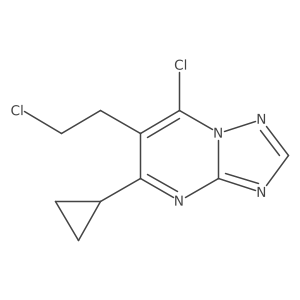 7-Chloro-6-(2-chloroethyl)-5-cyclopropyl[1,2,4]triazolo[1,5-a]pyrimidine Structure