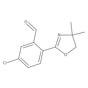 5-Chloro-2-(4,4-dimethyl-4,5-dihydro-1,3-oxazol-2-yl)benzaldehyde结构式