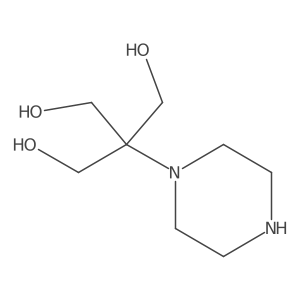 2-(Hydroxymethyl)-2-(piperazin-1-yl)propane-1,3-diol结构式