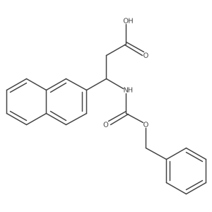 3-{[(Benzyloxy)carbonyl]amino}-3-(naphthalen-2-yl)propanoic acid结构式
