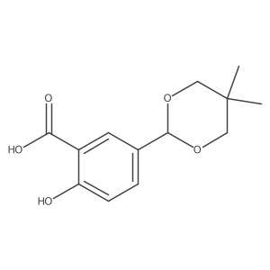 5-(5,5-Dimethyl-1,3-dioxan-2-yl)-2-hydroxybenzoic acid结构式
