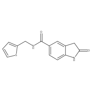 2-Oxo-n-(2-thienylmethyl)indoline-5-carboxamide结构式
