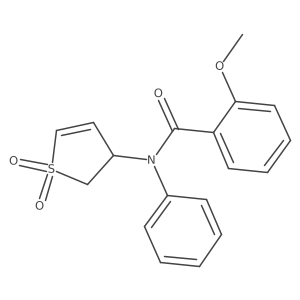 N-(1,1-dioxido-2,3-dihydrothiophen-3-yl)-2-methoxy-N-phenylbenzamide Structure