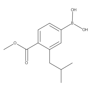 [3-Isobutyl-4-(methoxycarbonyl)phenyl]boronic acid Structure