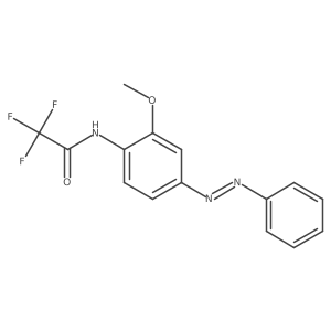 Acetamide, 2,2,2-trifluoro-N-[2-methoxy-4-(2-phenyldiazenyl)phenyl]- Structure
