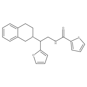 N-(2-(3,4-dihydroisoquinolin-2(1H)-yl)-2-(furan-2-yl)ethyl)thiophene-2-carboxamide Structure