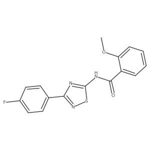 N-[3-(4-fluorophenyl)-1,2,4-thiadiazol-5-yl]-2-methoxybenzamide结构式