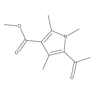 Methyl 5-acetyl-1,2,4-trimethyl-1H-pyrrole-3-carboxylate结构式