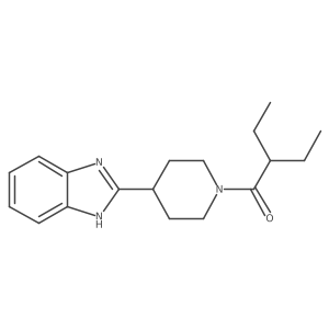 1-[4-(1H-benzimidazol-2-yl)piperidin-1-yl]-2-ethylbutan-1-one结构式