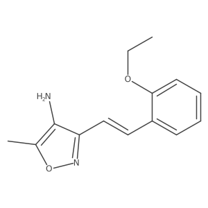 3-[2-(2-Ethoxyphenyl)ethenyl]-5-methyl-4-isoxazolamine Structure