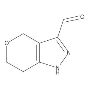 2,4,6,7-Tetrahydropyrano[4,3-c]pyrazole-3-carbaldehyde结构式