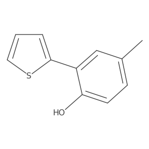 4-Methyl-2-(2-thienyl)phenol Structure