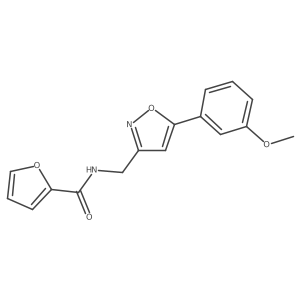 N-((5-(3-methoxyphenyl)isoxazol-3-yl)methyl)furan-2-carboxamide Structure
