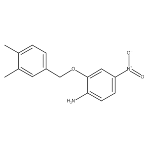 Benzenamine, 2-[(3,4-dimethylphenyl)methoxy]-4-nitro-结构式