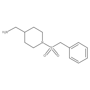 (1-Benzylsulfonylpiperidin-4-yl)methanamine结构式