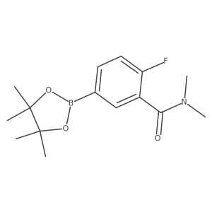 2-Fluoro-N,N-dimethyl-5-(tetramethyl-1,3,2-dioxaborolan-2-yl)benzamide结构式