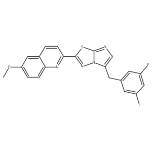 C20H13F2N5OS Structure