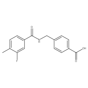 4-[[(3-Fluoro-4-methylbenzoyl)amino]methyl]benzoic acid结构式