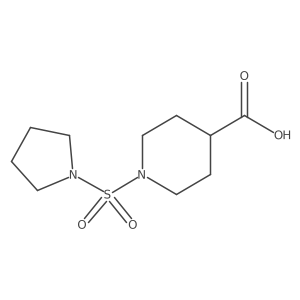 1-(Pyrrolidin-1-ylsulfonyl)piperidine-4-carboxylic acid Structure