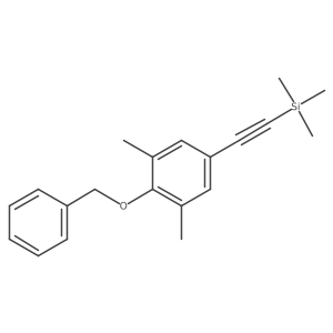 (4-Benzyloxy-3,5-dimethylphenylethynyl)trimethylsilane Structure