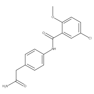 N-[4-(carbamoylmethyl)phenyl]-5-chloro-2-methoxybenzamide Structure