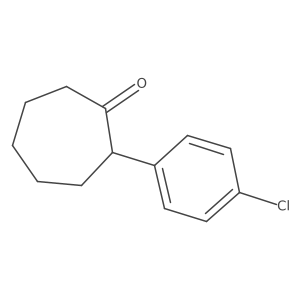 2-(4-Chlorophenyl)cycloheptan-1-one结构式