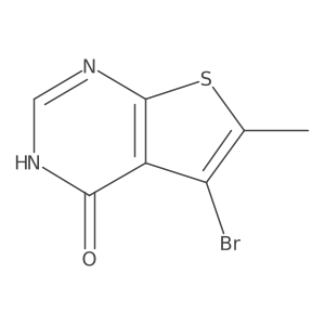 5-Bromo-6-methylthieno[2,3-d]pyrimidin-4-ol结构式