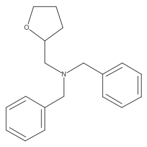 2-Furanmethanamine, tetrahydro-N,N-bis(phenylmethyl)-, (2R)- Structure
