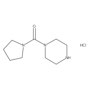 1-(Pyrrolidin-1-ylcarbonyl)piperazine hydrochloride Structure