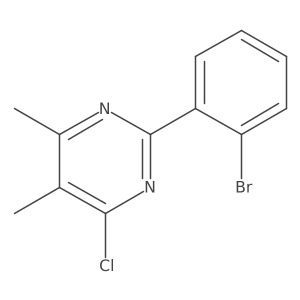 2-(2-Bromophenyl)-4-chloro-5,6-dimethylpyrimidine结构式