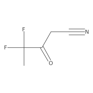 4,4-Difluoro-3-oxopentanenitrile Structure