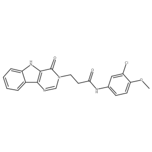 N-(3-chloro-4-methoxyphenyl)-3-(4-oxo-4,5-dihydro-3H-pyrimido[5,4-b]indol-3-yl)propanamide Structure