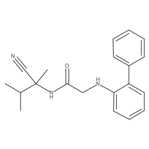 2-({[1,1'-biphenyl]-2-yl}amino)-N-(1-cyano-1,2-dimethylpropyl)acetamide Structure