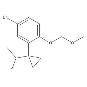4-Bromo-2-[1-(difluoromethyl)cyclopropyl]-1-(methoxymethoxy)benzene Structure