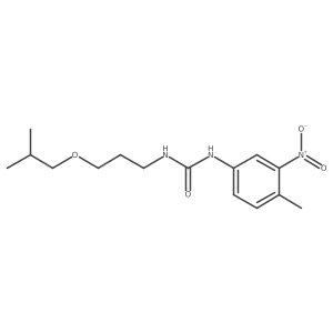 N-(4-Methyl-3-nitrophenyl)-Na(2)-[3-(2-methylpropoxy)propyl]urea Structure