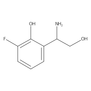 (S)-2-(1-Amino-2-hydroxyethyl)-6-fluorophenol Structure