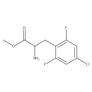 Methyl (R)-2-amino-3-(4-chloro-2,6-difluorophenyl)propanoate Structure