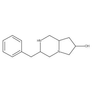 3-Benzyloctahydropyrrolo[1,2-a]pyrazin-7-ol结构式