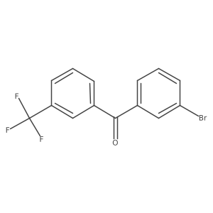 (3-Bromophenyl)[3-(trifluoromethyl)phenyl]methanone结构式
