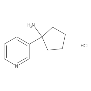 1-(Pyridin-3-yl)cyclopentanamine hydrochloride结构式