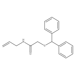 2-[(diphenylmethyl)sulfanyl]-N-(prop-2-en-1-yl)acetamide Structure
