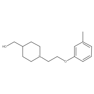 (1-(2-(M-tolyloxy)ethyl)piperidin-4-yl)methanol Structure