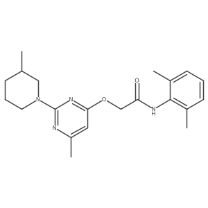 N-(2,6-dimethylphenyl)-2-{[6-methyl-2-(3-methylpiperidin-1-yl)pyrimidin-4-yl]oxy}acetamide Structure