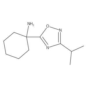 1-[3-(Propan-2-yl)-1,2,4-oxadiazol-5-yl]cyclohexanamine结构式