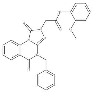 2-(4-benzyl-1,5-dioxo-4,5-dihydro-[1,2,4]triazolo[4,3-a]quinazolin-2(1H)-yl)-N-(2-methoxyphenyl)acetamide Structure