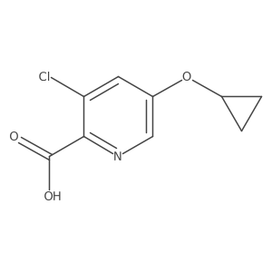 3-Chloro-5-cyclopropoxypicolinic acid结构式
